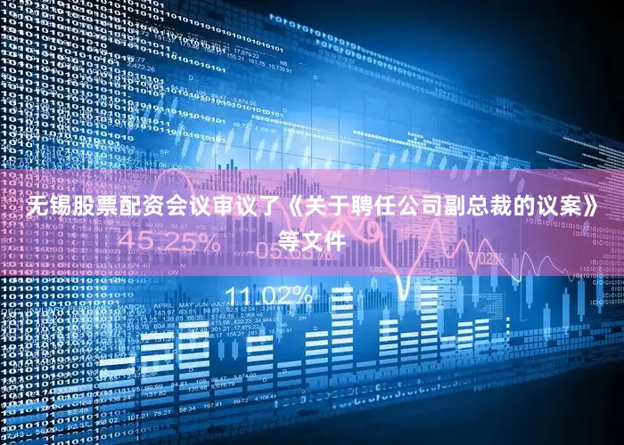 无锡股票配资会议审议了《关于聘任公司副总裁的议案》等文件