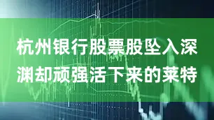 杭州银行股票股坠入深渊却顽强活下来的莱特